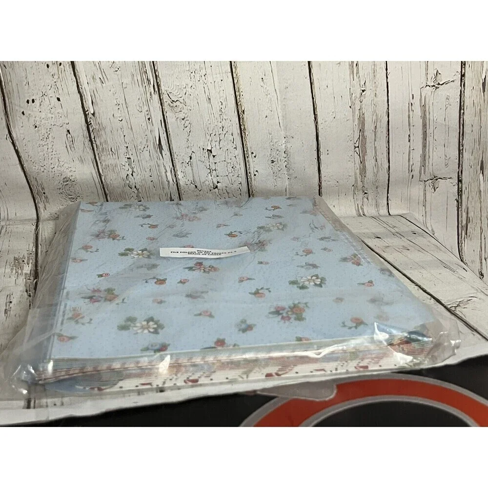 NEW Vintage Mary Engelbreit File Folders, Red Cherries & Floral